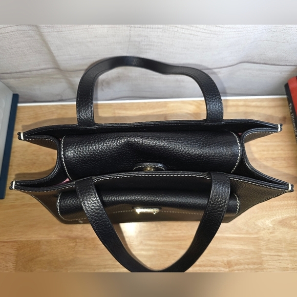 Dooney & Bourke Janine Pebbled Leather Tote With Front Pocket - Picture 6 of 16